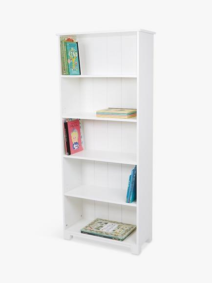 Great Little Trading Co Crompton Tall Bookcase, White, White