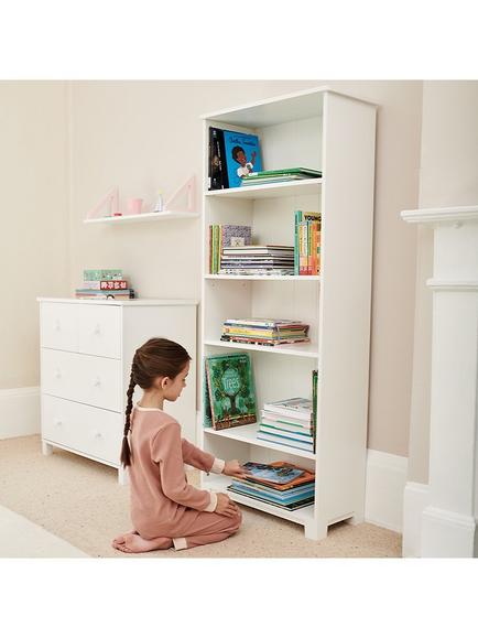 Great Little Trading Co Crompton Tall Bookcase, White - view 2, White