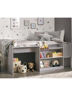 Julian Bowen Harley Mid Sleeper Bed Frame, Grey Oak