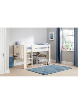 Julian Bowen Polar Mid Sleeper Bed Frame, Stone White
