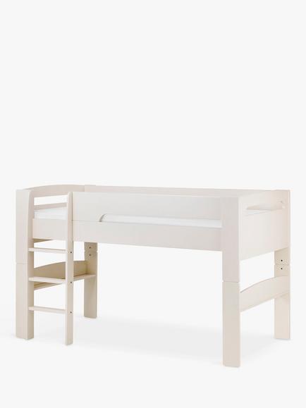 Julian Bowen Polar Mid Sleeper Bed Frame - view 2, Stone White