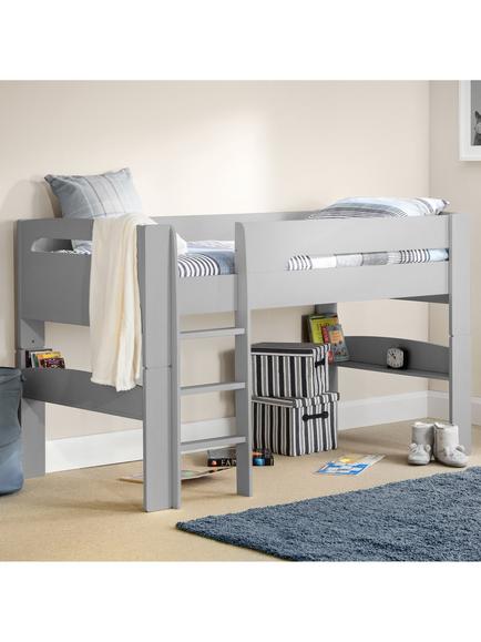 Julian Bowen Polar Mid Sleeper Bed Frame, Dove Grey