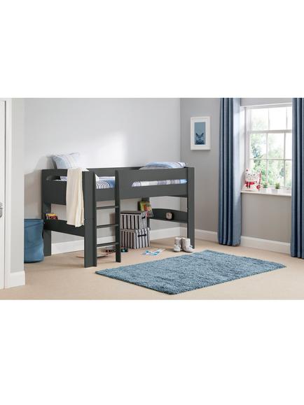 Julian Bowen Polar Mid Sleeper Bed Frame, Dove Anthracite