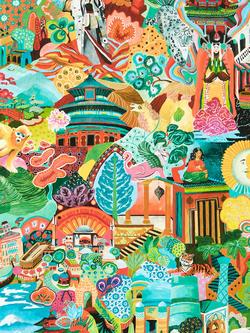 Harlequin Journey of Discovery Wallpaper, Hqn3112919