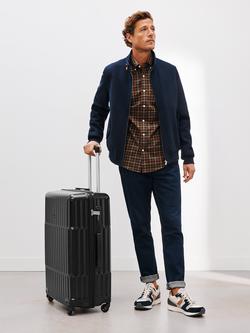 John Lewis Tampa 4-Wheel Hard Shell Suitcase, Set of 3, Black - view 2, Black