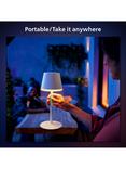 Philips Hue Go Rechargeable Table Lamp, White