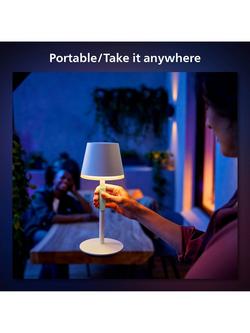 Philips Hue Go Rechargeable Table Lamp, White - view 2, White
