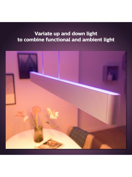 Philips Hue Ensis Smart LED Pendant Ceiling Light with Bluetooth, White - view 2, White