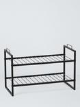 John Lewis ANYDAY Stackable Metal Shoe Rack, 2 Tier