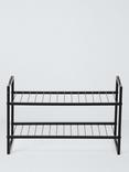 John Lewis Stackable Metal Shoe Rack, 2 Tier