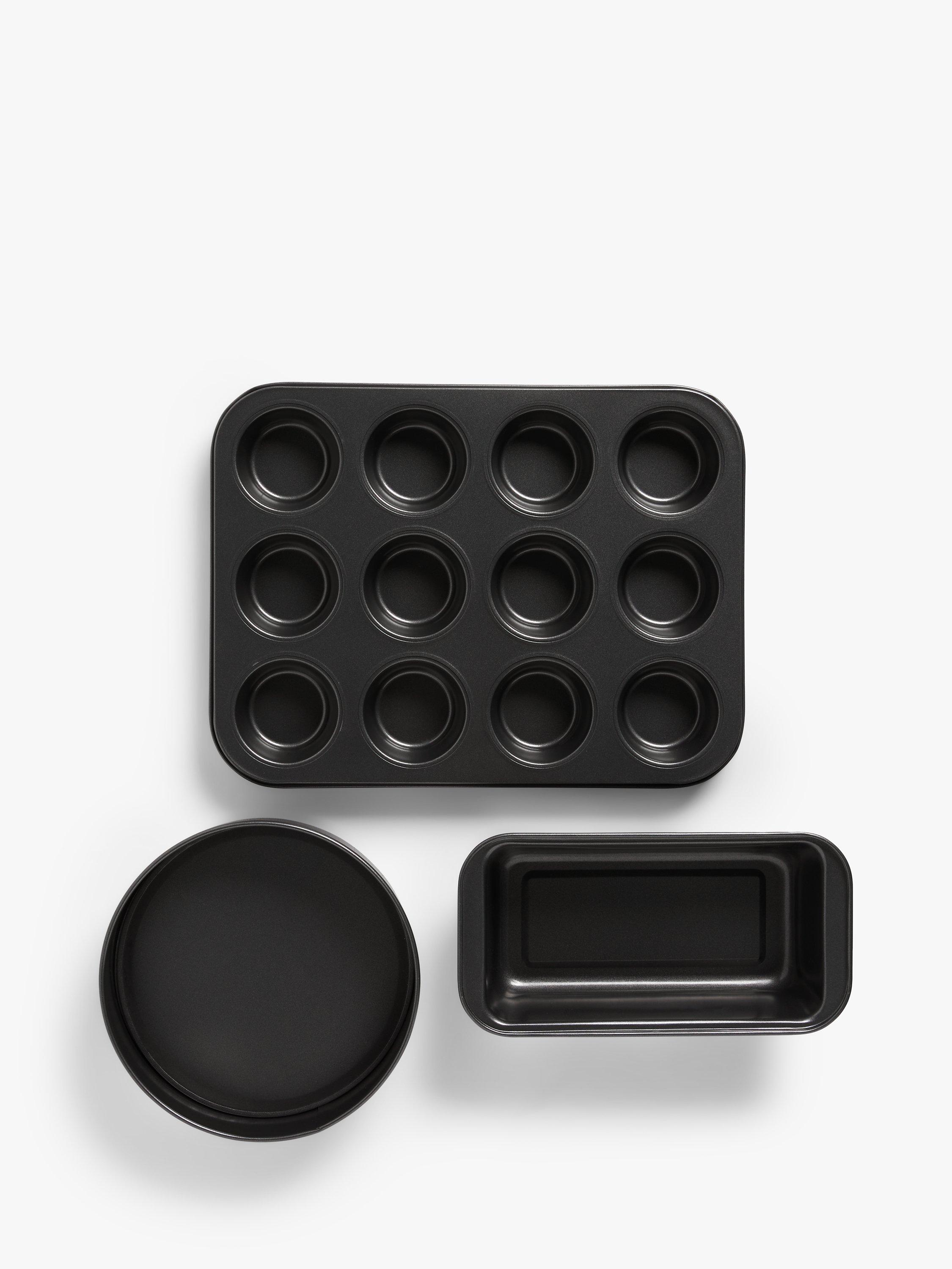 John Lewis Carbon Steel Non-Stick Bakeware Set, 3 Piece