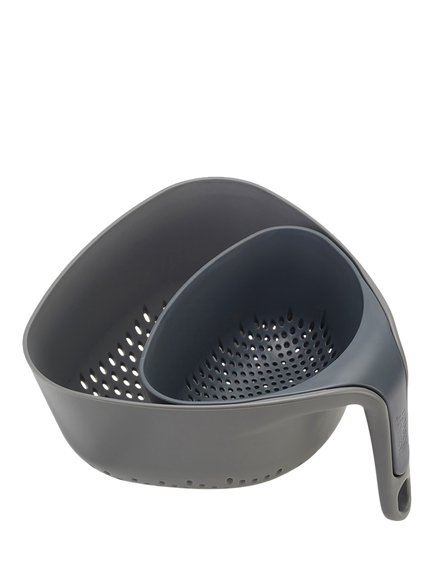 Joseph Joseph Square Nest Colanders, Set of 2, Grey, Grey