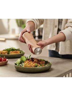 Joseph Joseph No Spill Milltop Wood Pepper Mill, Natural - view 2, Natural