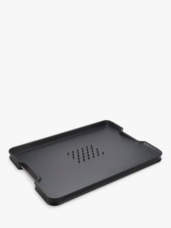 Joseph Joseph Cut & Carve Plus Large Chopping Board, Black, Black
