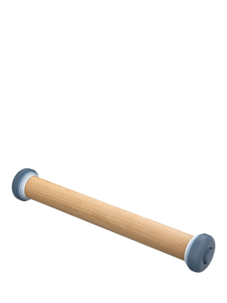 Joseph Joseph Precision Beech Wood Rolling Pin, Sky Blue, Sky Blue