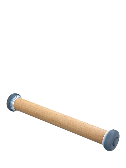 Joseph Joseph Precision Beech Wood Rolling Pin, Sky Blue, Sky Blue