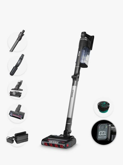 Shark Stratos IZ420UKT Pet Pro Model Cordless Stick Vacuum Cleaner with Anti Hair Wrap Plus & Clean Sense IQ, Mid Grey, Grey Mid