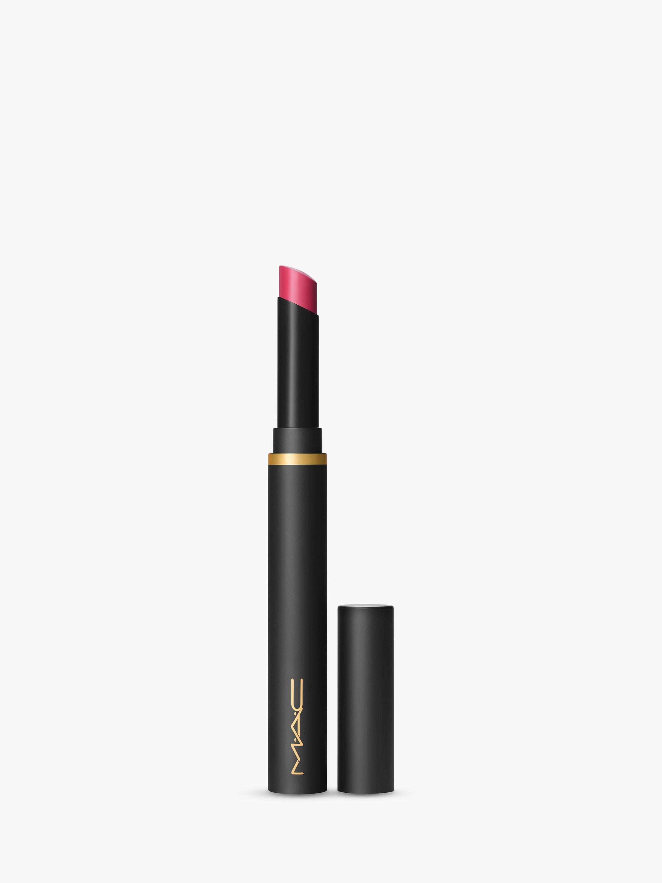 Product image 1 of 5, which shows MAC Lipstick -  Powder Kiss Velvet Blur Slim Stick, Wild Sumac