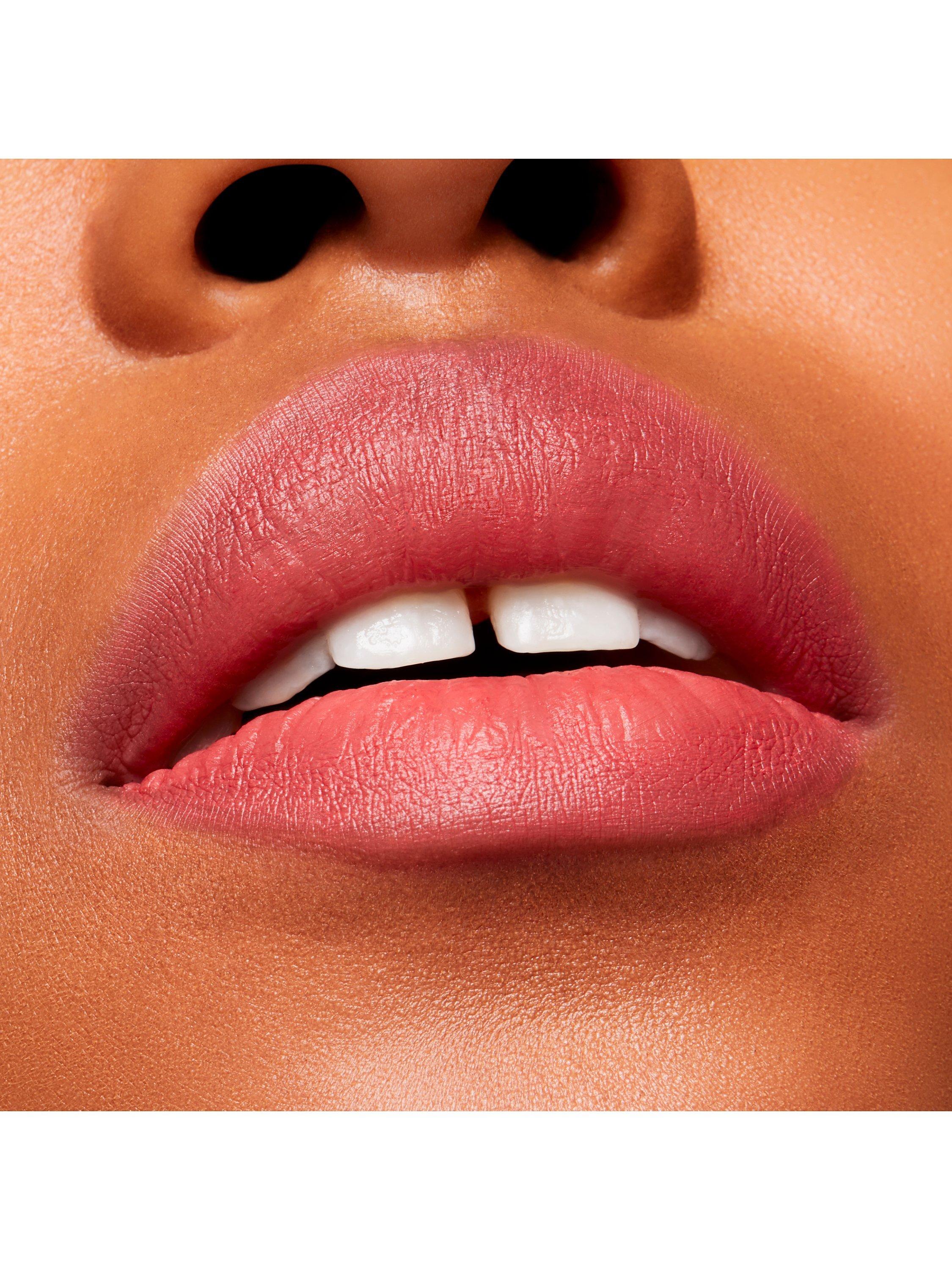Product image 3 of 5, which shows MAC Lipstick -  Powder Kiss Velvet Blur Slim Stick, Sheer Outrage