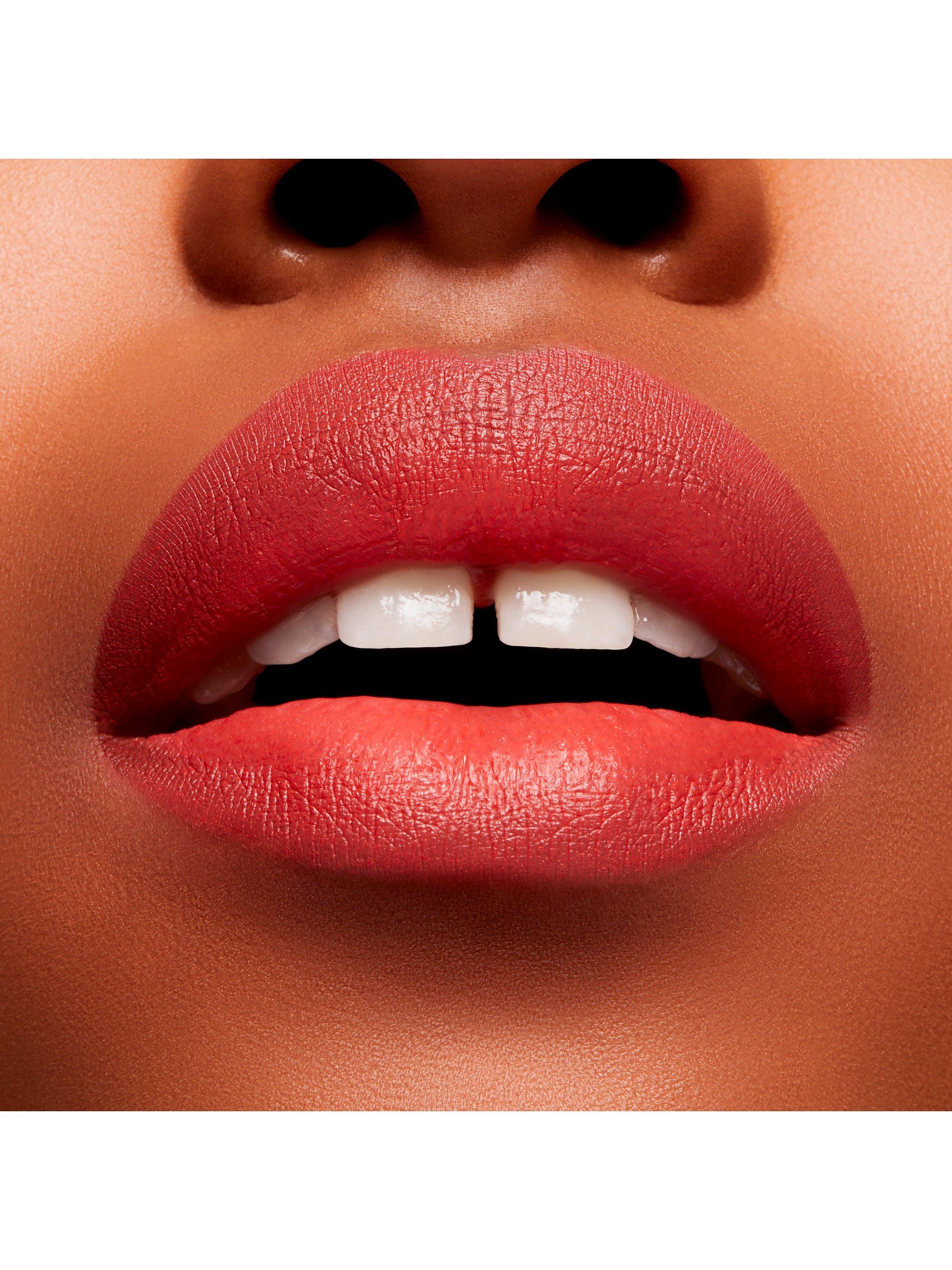 Product image 3 of 5, which shows MAC Lipstick -  Powder Kiss Velvet Blur Slim Stick, Hot Paprika