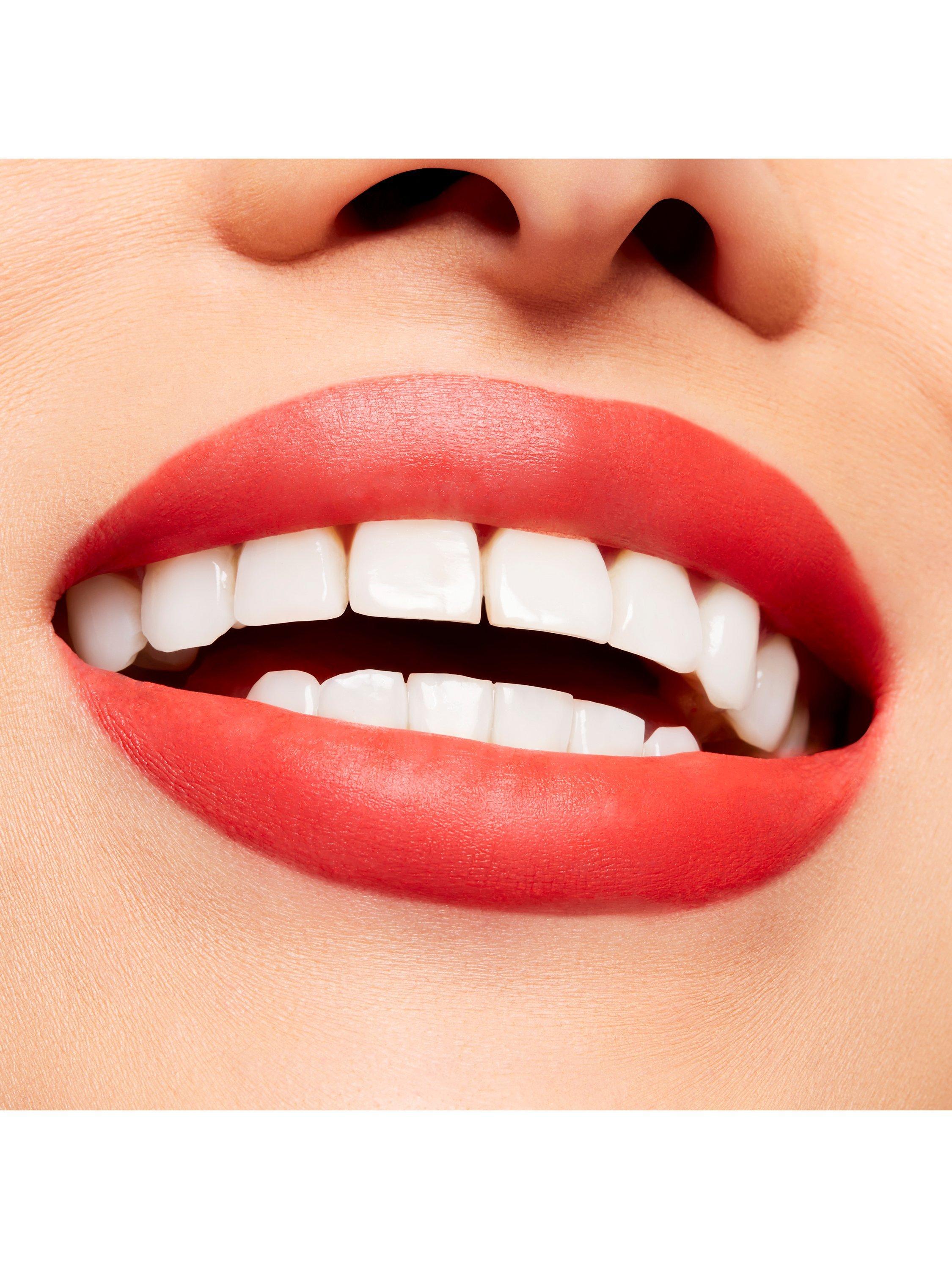 Product image 4 of 5, which shows MAC Lipstick -  Powder Kiss Velvet Blur Slim Stick, Hot Paprika