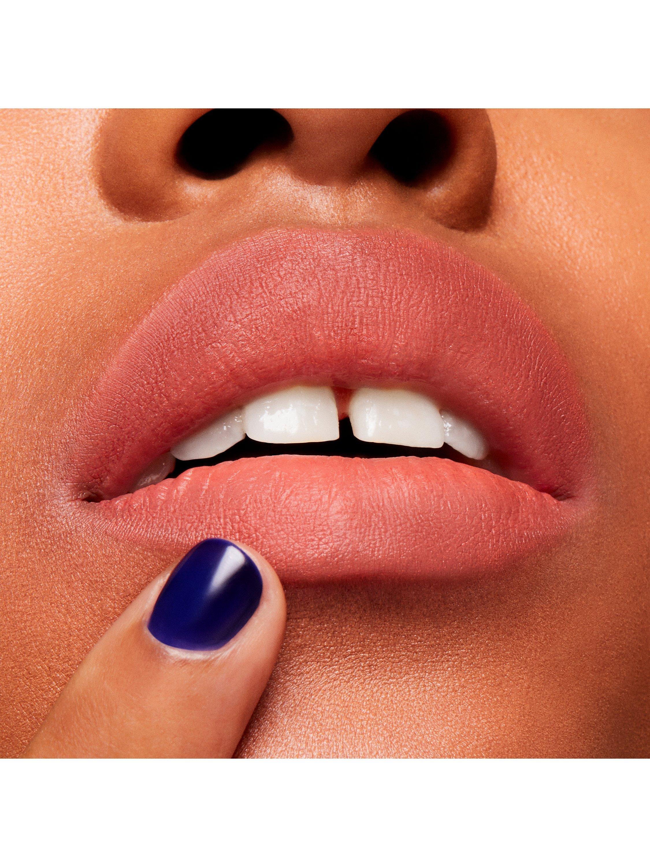 Product image 3 of 5, which shows MAC Lipstick -  Powder Kiss Velvet Blur Slim Stick, Gingerella