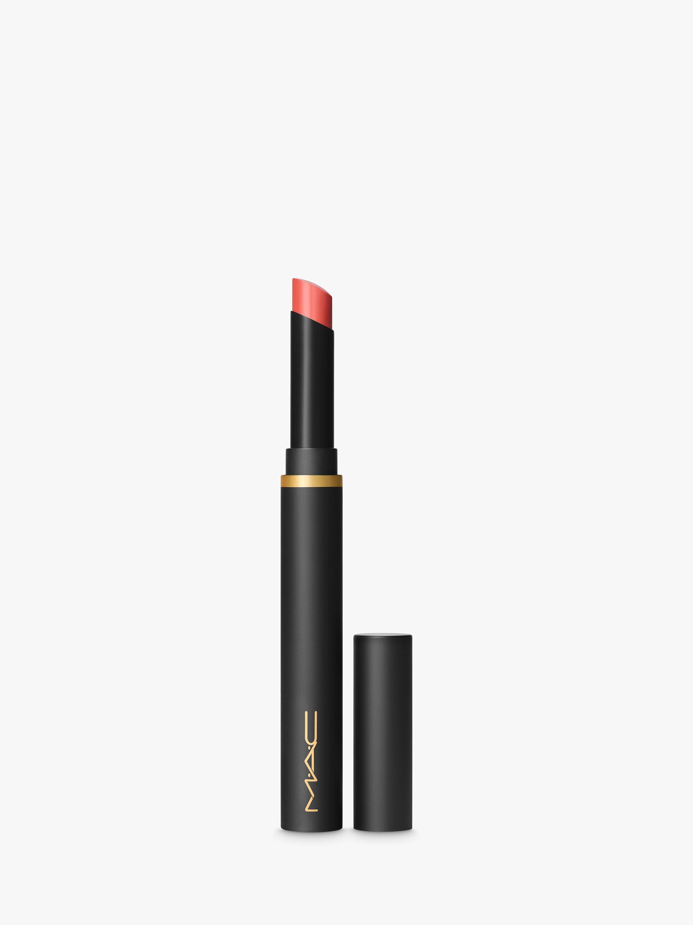 Product image 1 of 5, which shows MAC Lipstick -  Powder Kiss Velvet Blur Slim Stick, Gingerella