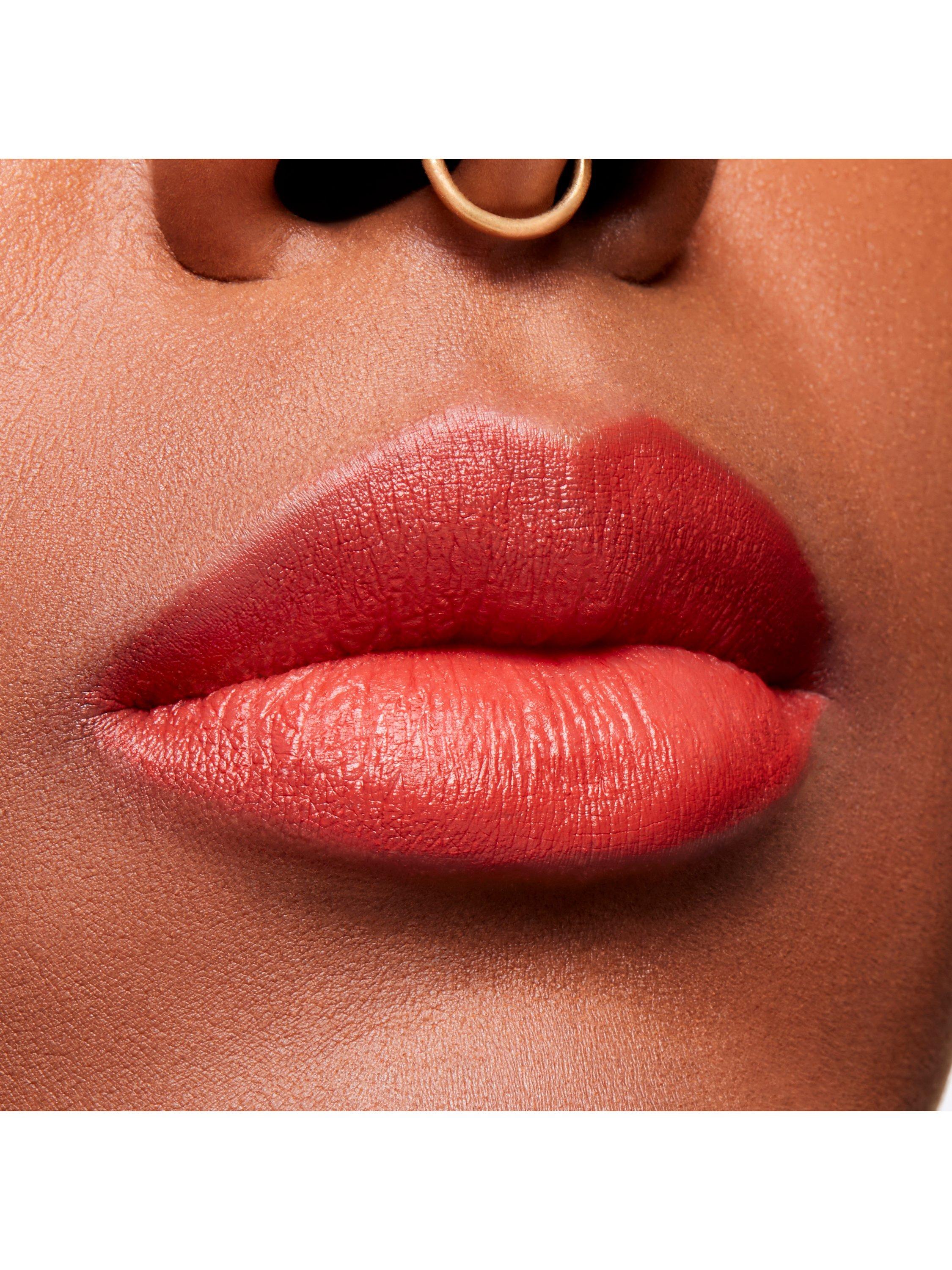 Product image 3 of 5, which shows MAC Lipstick -  Powder Kiss Velvet Blur Slim Stick, Sweet Cinnamon