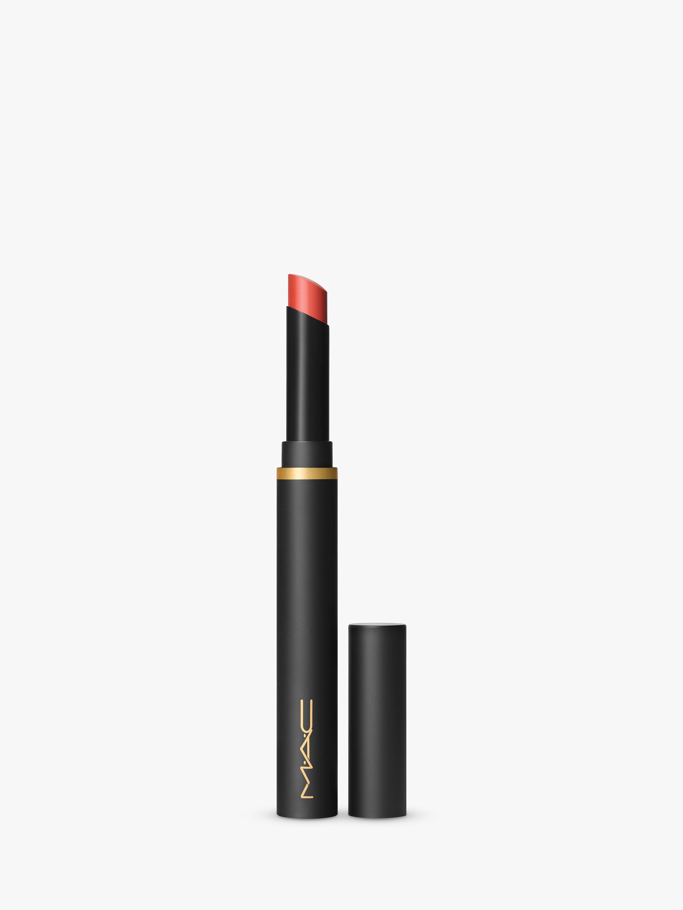 Product image 1 of 5, which shows MAC Lipstick -  Powder Kiss Velvet Blur Slim Stick, Sweet Cinnamon