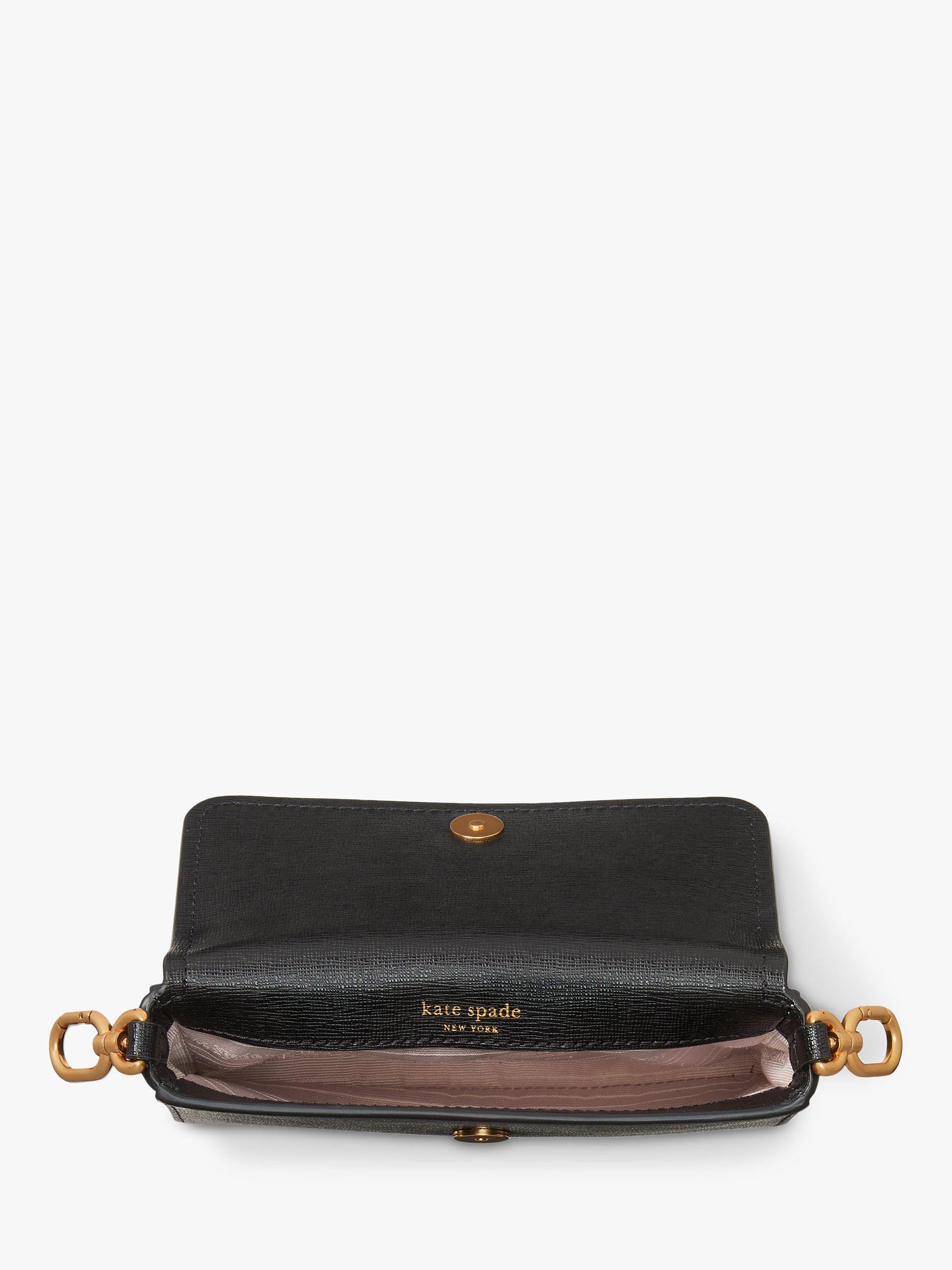 kate spade new york Morgan Leather Double Up Crossbody Bag, Black