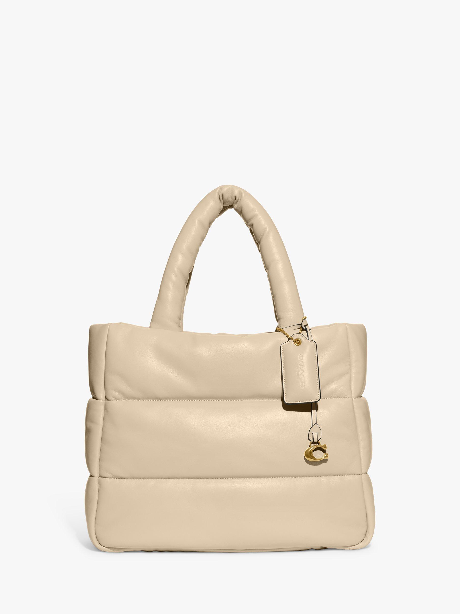 Coach Pillow Quilted Tote Bag, Ivory