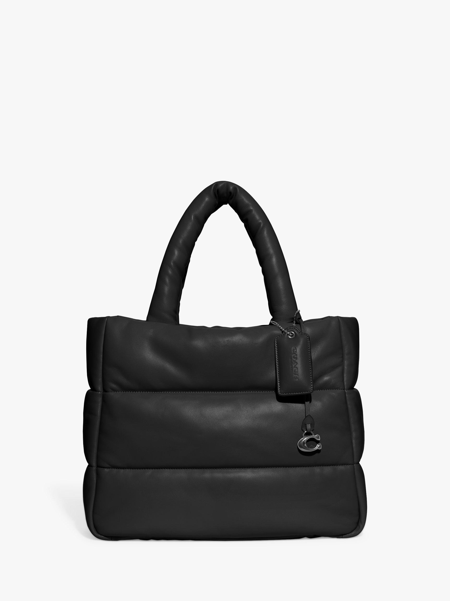 Coach Pillow Quilted Tote Bag, Black