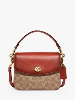 Coach Cassie 19 Leather Cross Body Bag, Tan Rust, Tan Rust