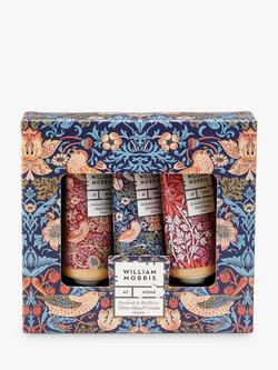 William Morris At Home Strawberry Thief Patchouli & Red Berry Hand Creams, Set of 3, 30ml, Multi