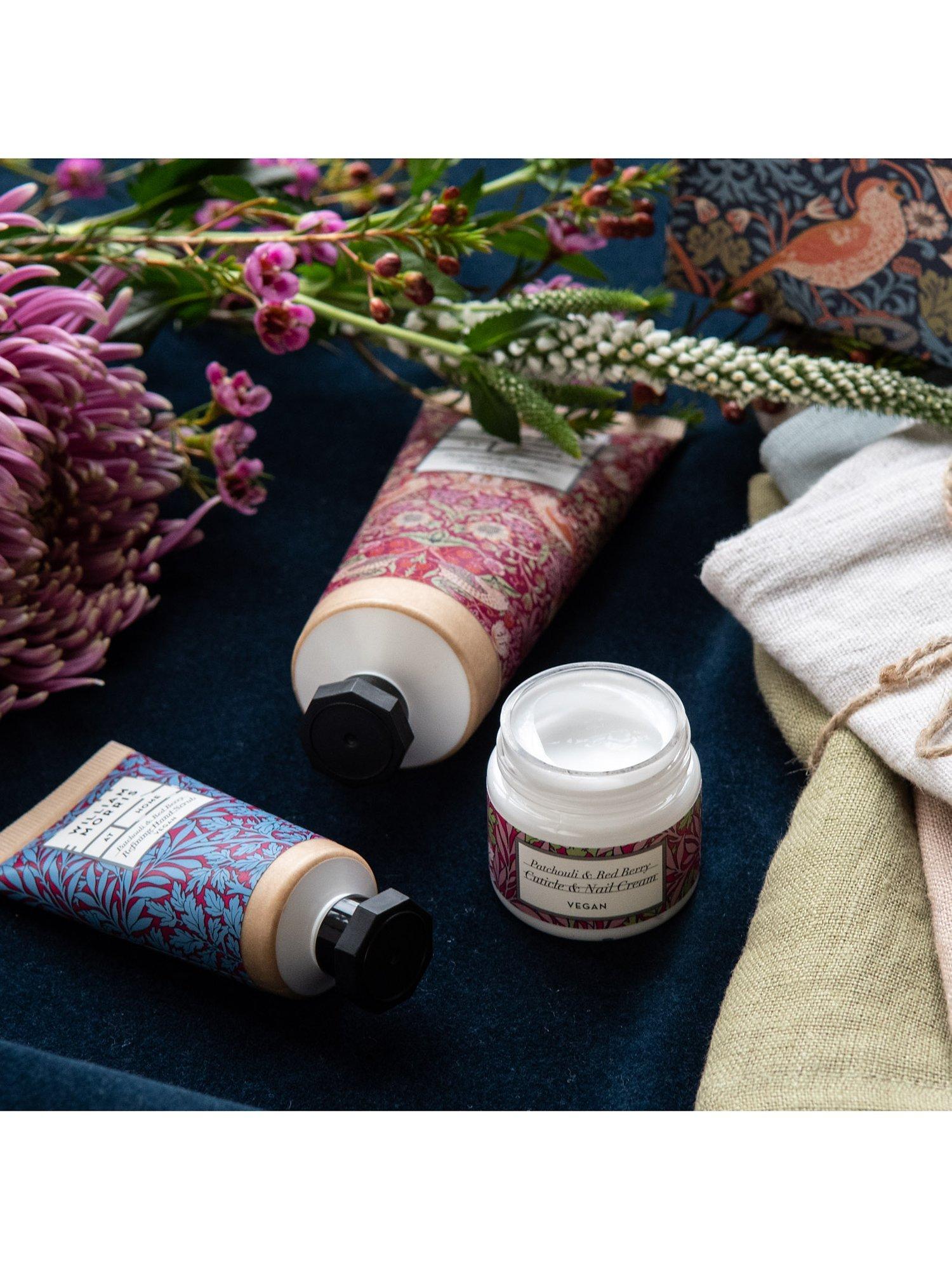 Product image 4 of 6, which shows William Morris At Home Strawberry Thief Patchouli & Red Berry Hand Care Treats
