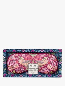William Morris At Home Strawberry Thief Lavender Velvet Eye Mask, Multi