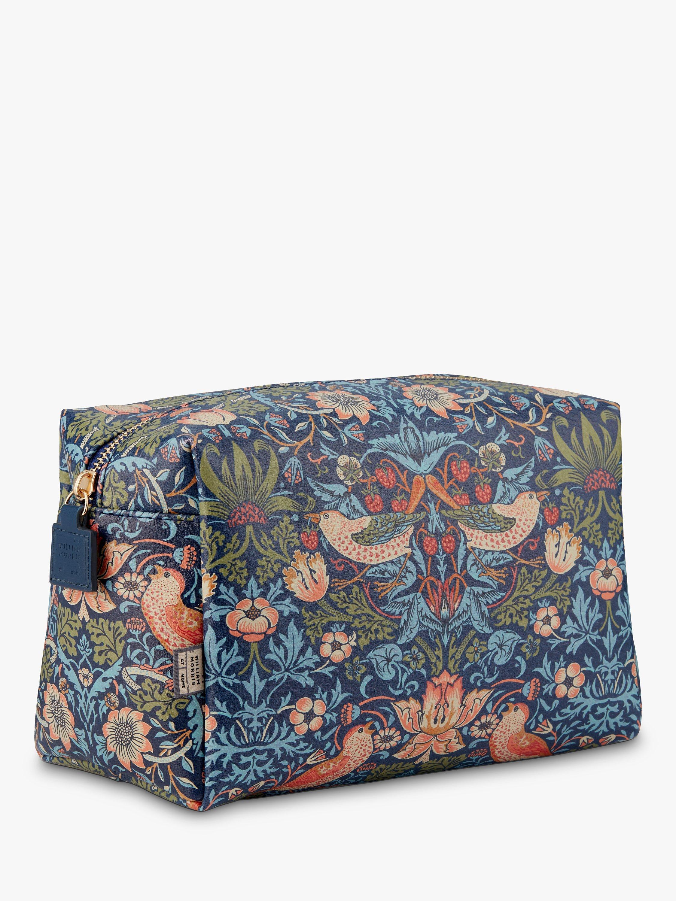 Product image 1 of 6, which shows William Morris At Home Strawberry Thief Large Wash Bag