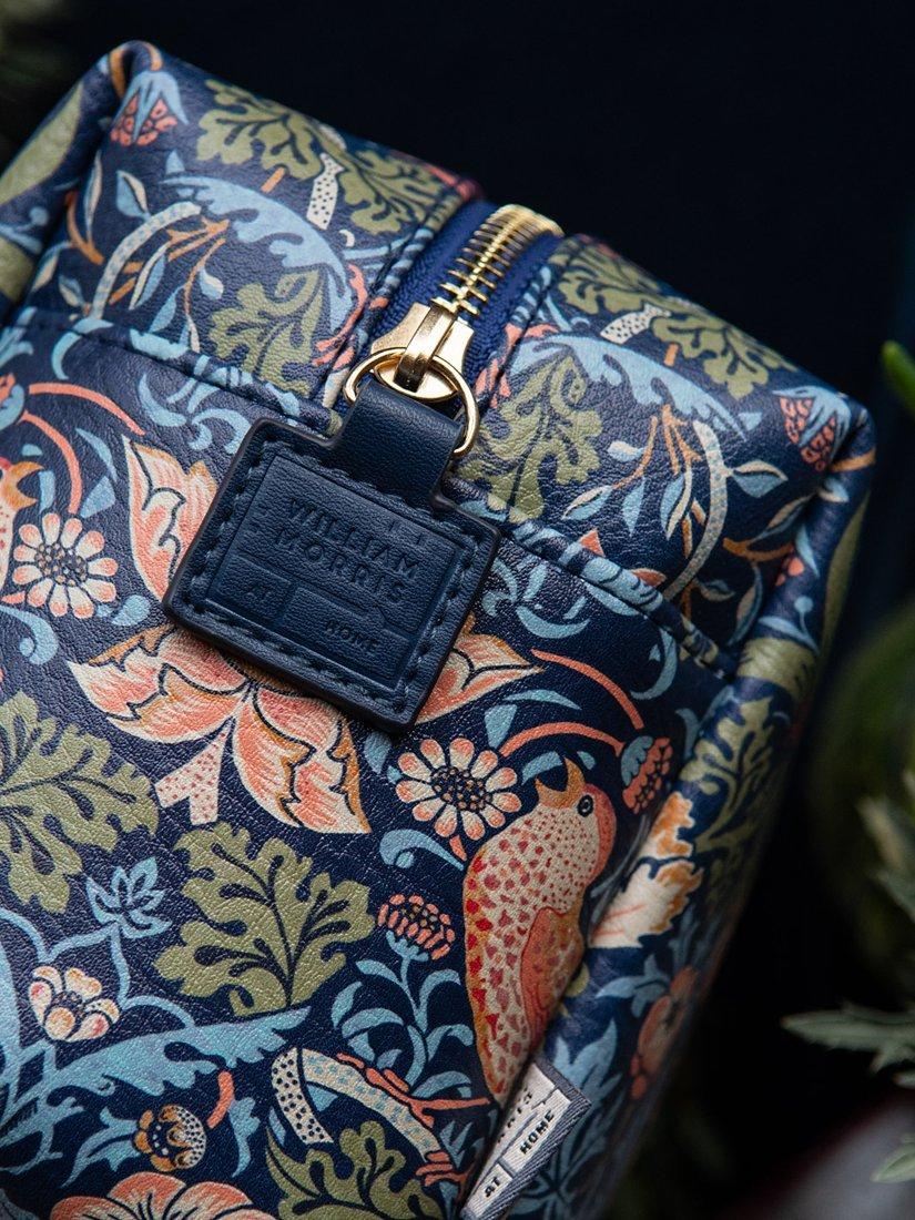 Product image 5 of 6, which shows William Morris At Home Strawberry Thief Large Wash Bag