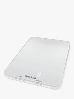 Salter Ghost Electronic Digital Kitchen Scale, 5kg, White, White