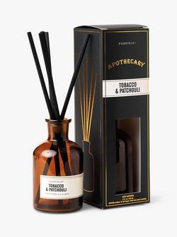 Paddywax Apothecary Tobacco & Patchouli Reed Diffuser, 88ml, Amber