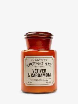 Paddywax Apothecary Vetivert & Cardamon Scented Candle, 226g - view 2, Amber