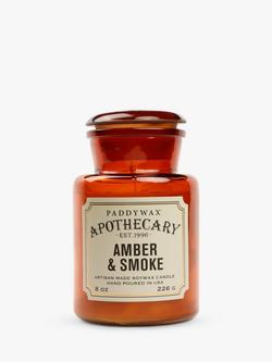 Paddywax Apothecary Amber Smoke Scented Candle, 226g - view 2, Amber