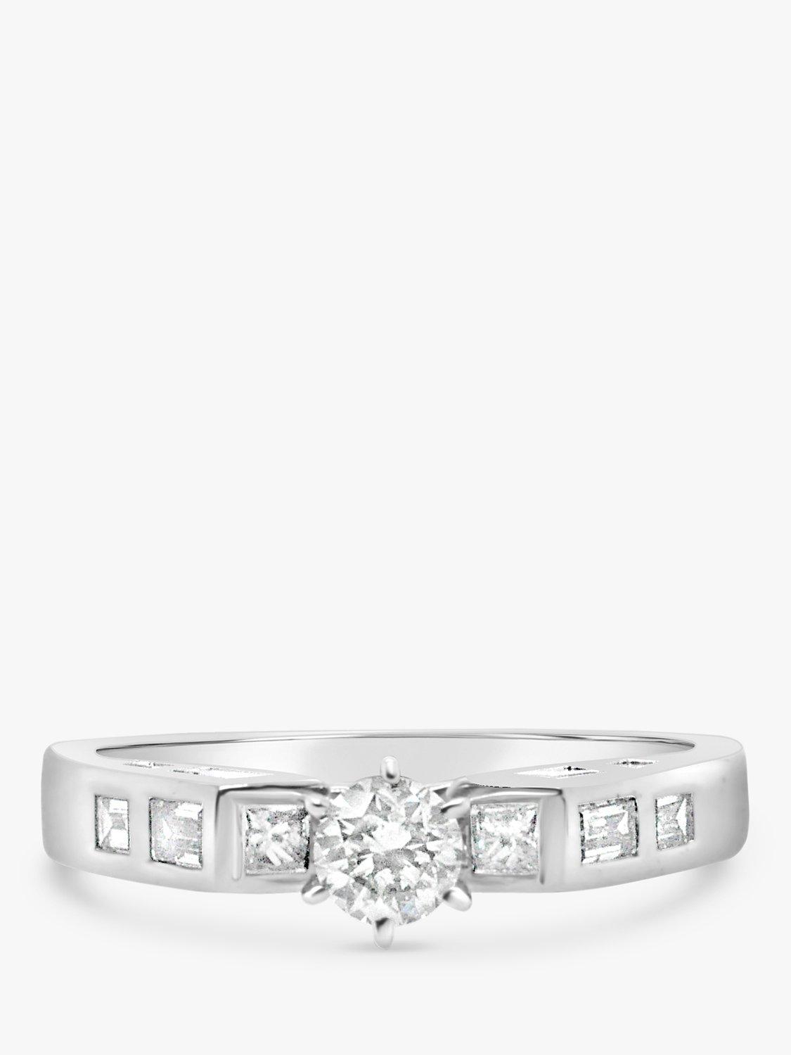 Product image 2 of 4, which shows Milton & Humble Jewellery Pre-Loved 14ct White Gold Diamond Engagement Ring