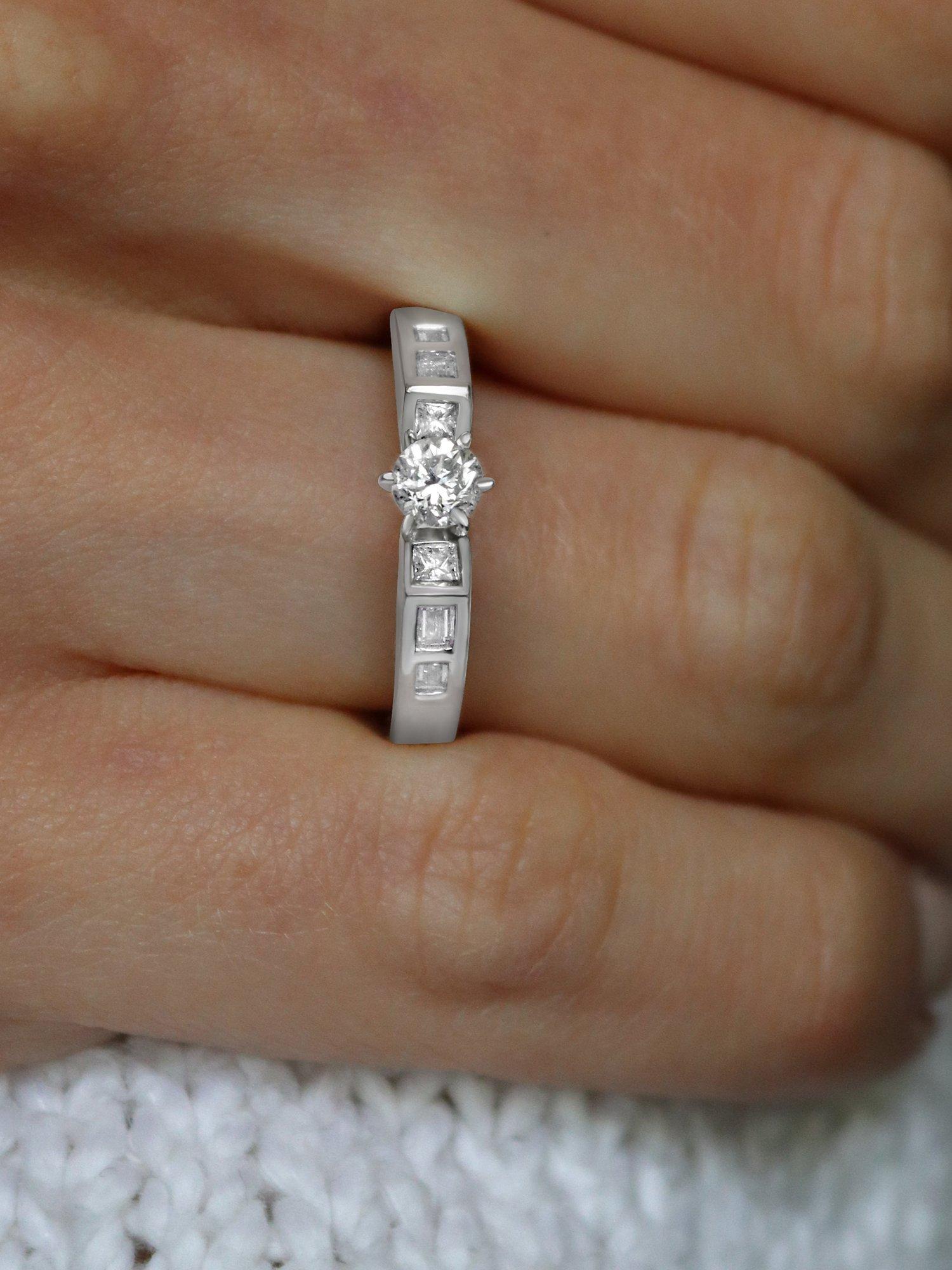 Product image 4 of 4, which shows Milton & Humble Jewellery Pre-Loved 14ct White Gold Diamond Engagement Ring