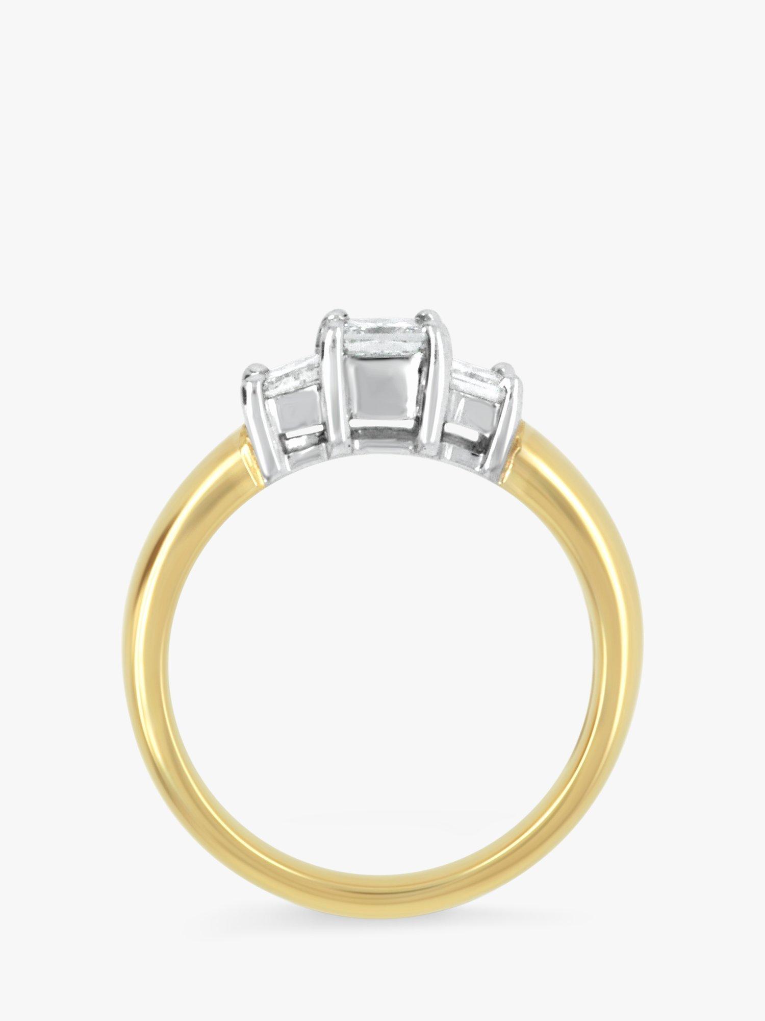 Product image 3 of 4, which shows Milton & Humble Jewellery Pre-Loved 18ct Yellow & White Gold Triple Diamond Ring