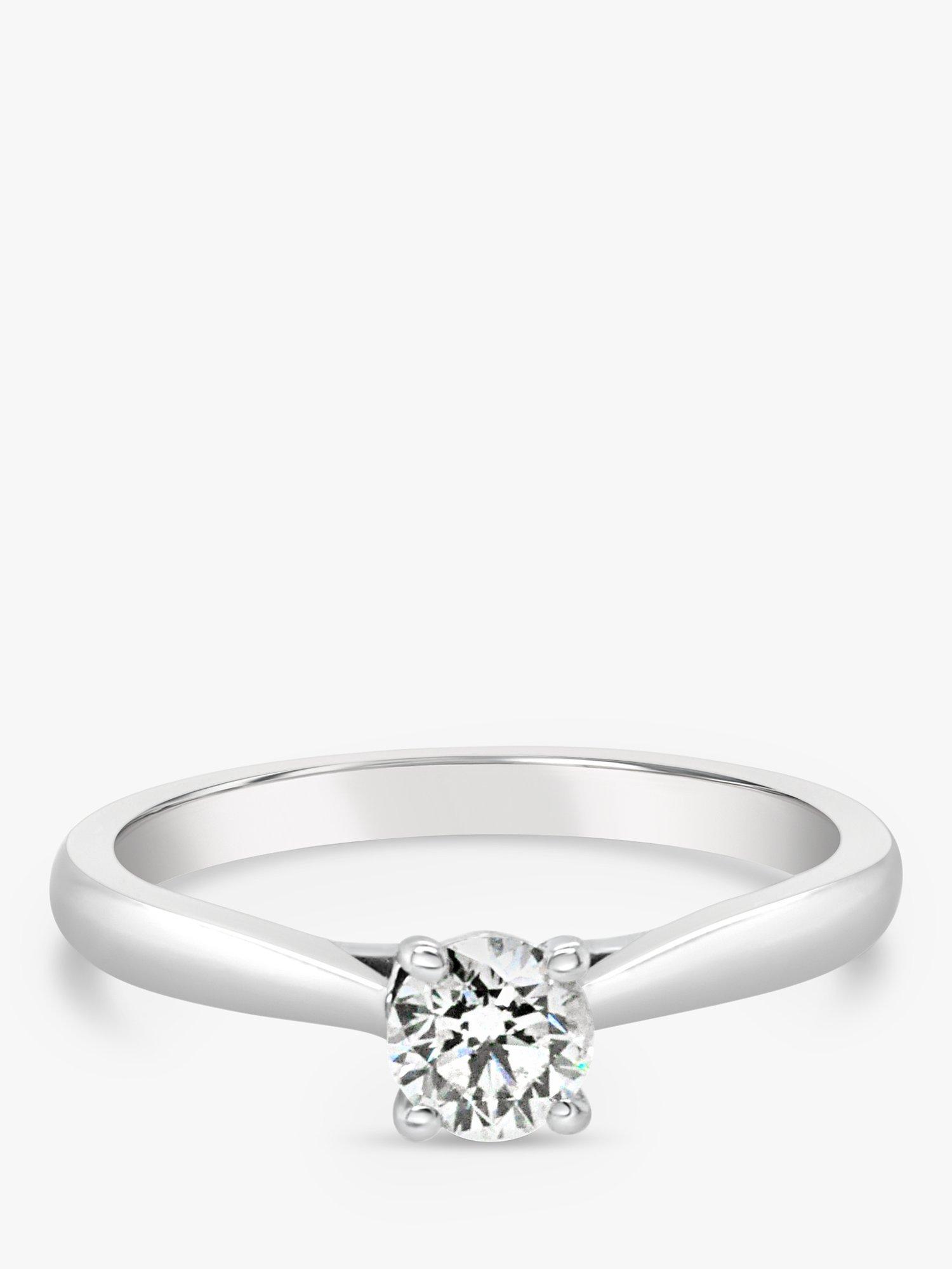 Product image 2 of 5, which shows Milton & Humble Jewellery Pre-Loved 18ct White Gold Diamond Engagement Ring