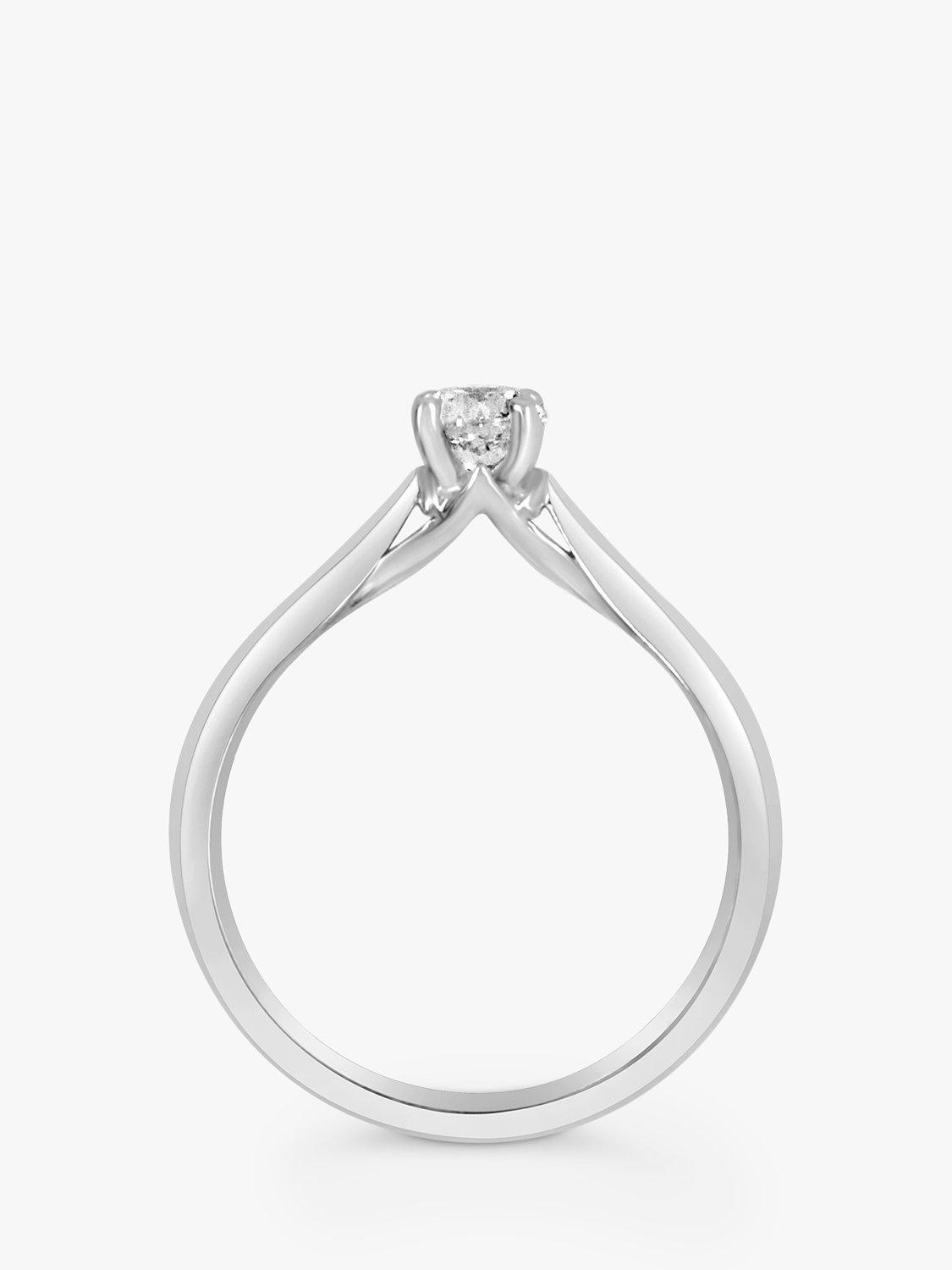 Product image 4 of 5, which shows Milton & Humble Jewellery Pre-Loved 18ct White Gold Diamond Engagement Ring