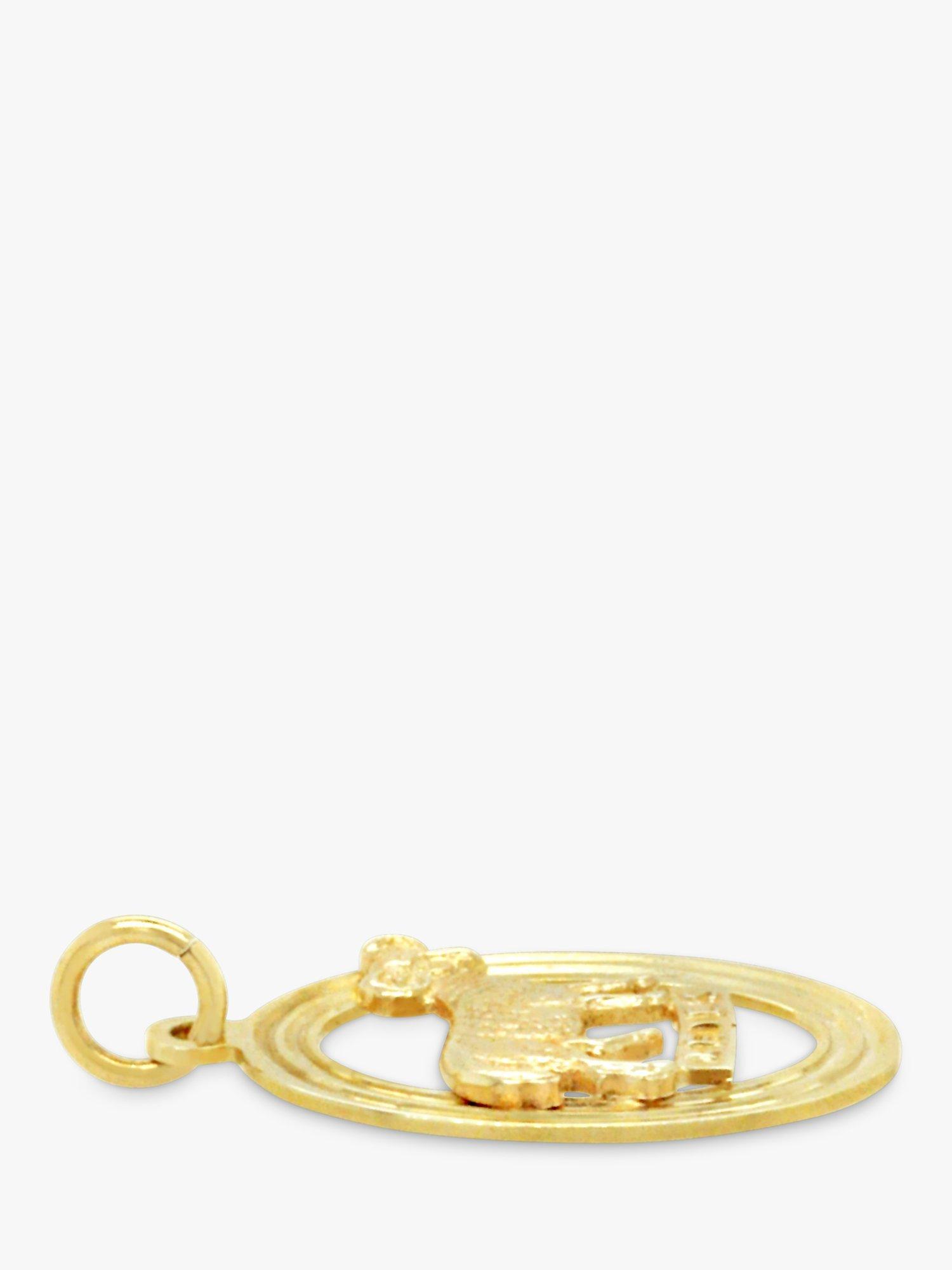 Product image 2 of 2, which shows Milton & Humble Jewellery Pre-Loved 9ct Yellow Gold Zodiac Aries Pendant Charm, Dated Sheffield 1978