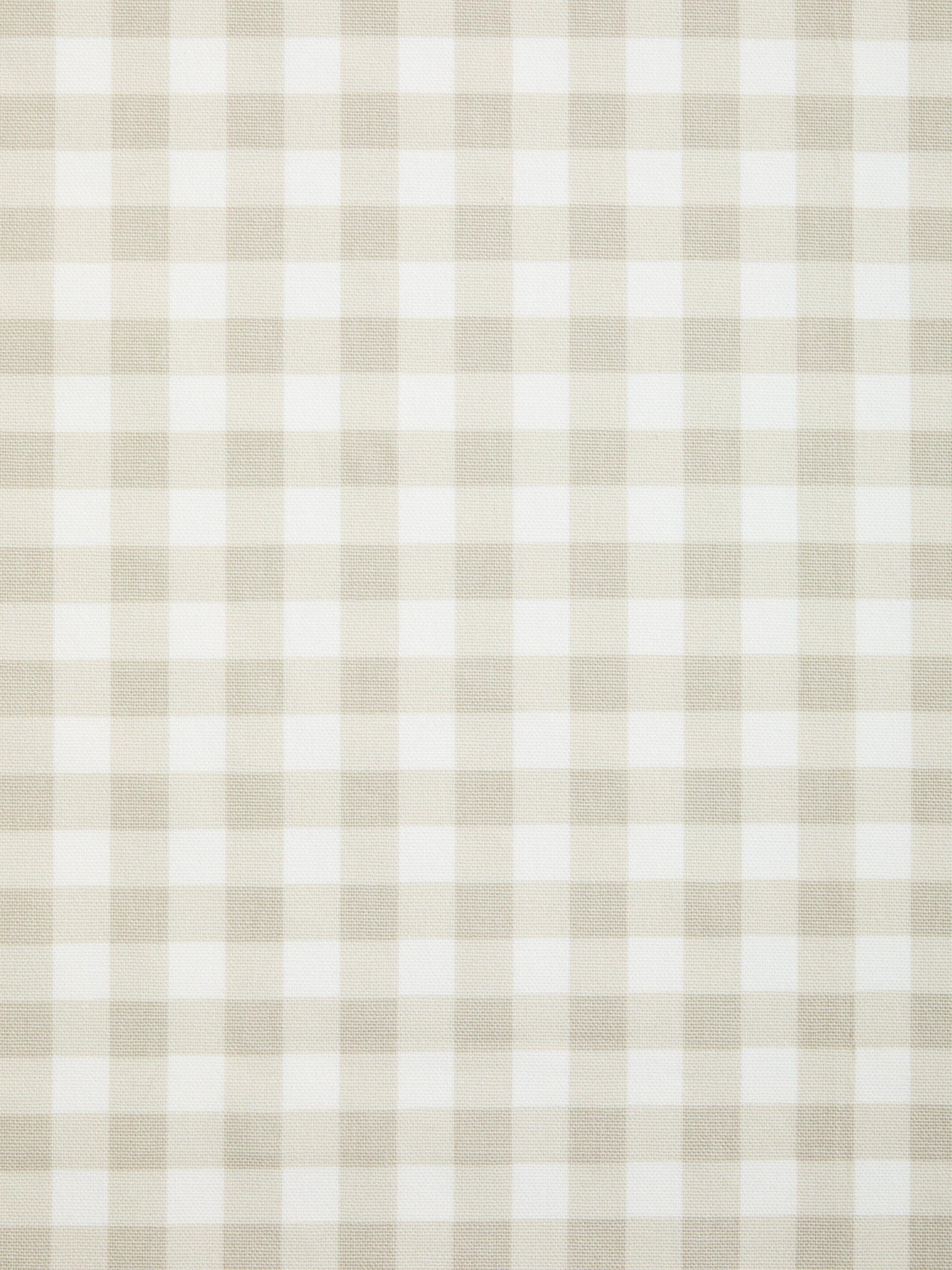 John Lewis ANYDAY Gingham PVC Tablecloth Fabric, Greige