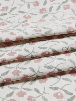 John Lewis Scallop Floral Furnishing Fabric - view 2, Plaster